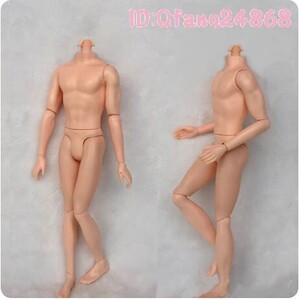 Ks1253: 約26cm 14関節式 マネキン 人形 男 ボディ ケン 1/6 男性 体 フィギュア おもちゃ ボディー 可動 DIY 子供 着せ替え人形 １個