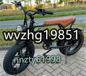 高品質 大人用電動自転車 ワイドホイール付き1000W 48V 15ah容量のリチウム電池，7シマノ速度