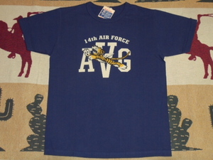 22 東洋 バズリクソンズ BR79046 128 ネイビー L 半袖 Tシャツ 14th AIR FORCE AVG