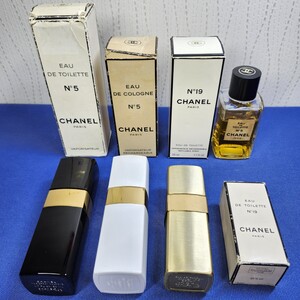 CHANEL シャネル 香水 まとめて 8点◆No.5 100ml×① 50ml×② 45ml×① 不明①◆No.19 50ml×① 19ml×①◆No.22 50ml×①◆残量様々