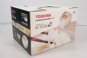 1円～ 未使用品 東芝 TOSHIBA 海外用 真空圧力IH炊飯ジャー 鍛造かまど銅釜 5.5合 RC-DS10K N 金 ツーリストモデル キッチン家電 T878