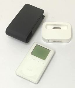 中古(ジャンク)Appleアップル[iPad classic 20GB]JQ4242XCPNT 充電台(未使用)+純正ケース付属 現状売り切り