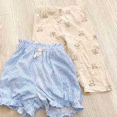 ❣️即購入OK❣️ 2枚セット 半ズボン 7分丈ズボン 女の子 95cm 100cm