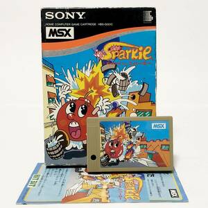 MSX スパーキー 箱説付き 痛みあり ソニー コナミ 動作確認済み レトロゲーム MSX Sparkie CIB Tested Sony Konami