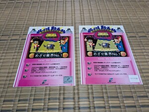 中日本 毎日変わるクイズ番組 クイズ365 純正インストカード2枚