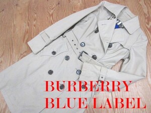 ★バーバリーブルーレーベル BURBERRY★レディース 裏ノバチェック デザイントレンチコート ウールライナー付き★R70119010B