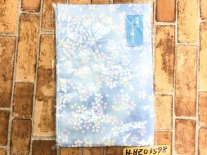 新品未開封！日本のガーゼ湯上り 桜柄 天然素材 水色 136×68cm