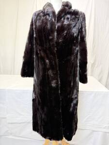 【M775】美品 毛皮 ミンク ロングコート ブラック TOGU MINK