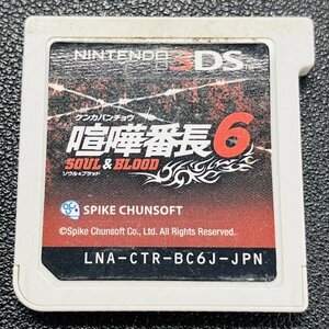 喧嘩番長6 ソウル＆ブラッド 3DS 動作確認済み 任天堂 Nintendo DA-6-3