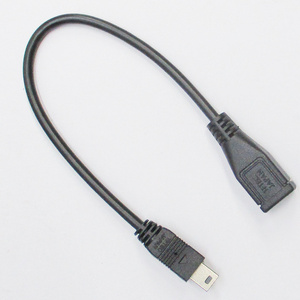 送料無料メール便 変換ケーブル USB mini(オス)-micro(メス)(フル結線/20ｃｍ)USBM5A/MCB20F 変換名人/4571284887480