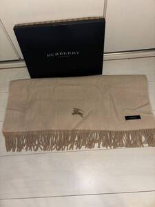 未使用箱付きバーバリーBurberry膝掛けストールマフラー本物￥500から