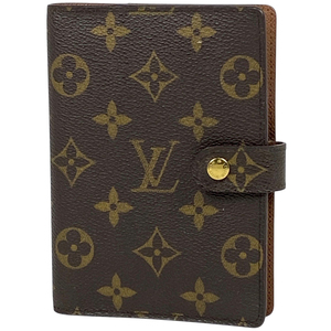 ルイ・ヴィトン Louis Vuitton アジェンダ PM 手帳カバー ブックカバー モノグラム ブラウン R20005 レディース 【中古】