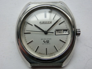 【ベルト無】 シチズン メンズ腕時計 セブンスターV2 オートマチック 自動巻き シルバー色