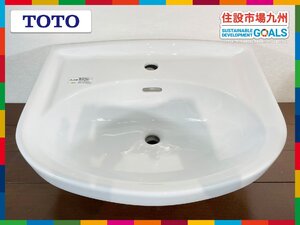 【福岡】W556 壁掛式洗面器◆TOTO◆L250C◆汚れあり◆W556 H210 D450◆長期保管品◆BR6392_Yy