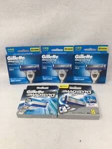 OY-824 未開封 まとめ売り 4セット Gillette ジレット マッハシンスリーターボ 替刃 8個 カミソリ ひげそり 髭剃り