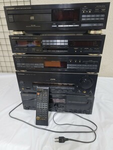 コンポ 　オーディオセット　 パイオニア カセットデッキ　ジャンク　アンティーク　CDデッキ　pioneer　コンポ