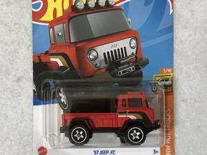 即決 ホットウィール ’57 JEEP FC 赤 HotWheels ジープ HW HOT TRUCKS 未開封