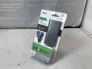 【未使用】 ナカバヤシ ナカバヤシ株式会社 PowerDelivery対応 USB Typye-C 5ポート変換アルミハブ UH-C3245GY