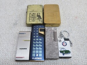  6個セット●●ZIPPO/renoma/marumanなど オイルライター/ガスライター ジッポ 喫煙具 煙草 USED 12669SA●●！！