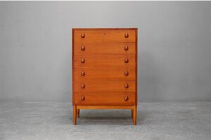 ant474 ヴィンテージ極美品 1960’s 北欧 デンマーク製 6段チェスト「Chest of 6 drawers」チーク 