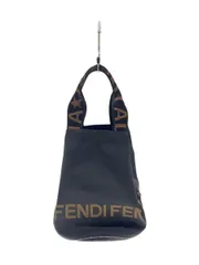 FENDI ショルダーバッグ ナイロン ブラウン ※底面パイピング劣化有