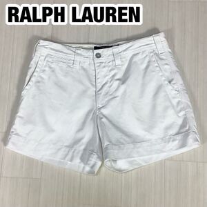 POLO RALPH LAUREN ポロ ラルフローレン ショートパンツ 2 155/70A ホワイト 刺繍ポニー