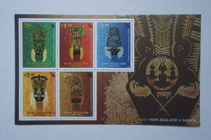 外国切手： ニュージーランド切手「ニュージーランド・サモア友好50年」 5種ｍ/ｓ 未使用