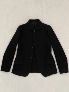 Y`s Yohji Yamamoto 秋冬 ブラックウールジャケット size3 ワイズ ヨウジヤマモト レディース 黒