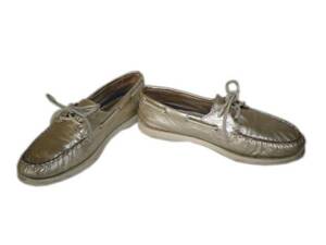 ★ＳＰＥＲＲＹ ＴＯＰ-ＳＩＤＥＲ★トップサイダー デッキシューズ２３．５ｃｍ位ゴールド！！