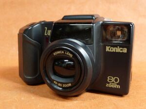 c135 Konica コニカ Z-UP 80 super Zoom フィルムカメラ Size: 約 幅14.5x高さ8.5x奥行7cm シャッター・巻上げ・FLASH・ズーム OK/60