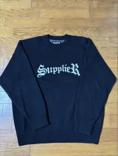 SupplierR クルーネックセーター XL 黒