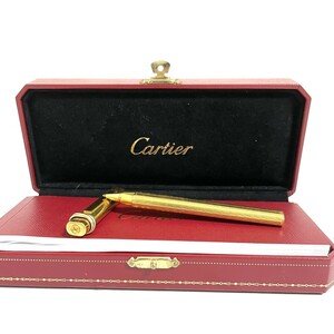 Cartier カルティエ ボールペン トリニティ キャップ式 ゴールド 筆記用具 m15