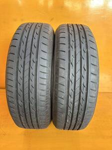 森商会No.108 佐賀発 送料無料！BRIDGESTONE 185/65R15 88S 2本set 2021 5mm＋溝 室 夏 倉庫保管 直接引取OK！中古タイヤ BSブリヂストン