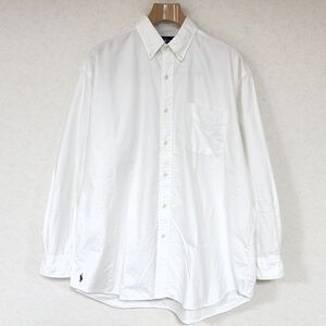 POLO RALPH LAUREN ポロ ラルフローレン THE BIG FIT / BIG OXFORD BD SHIRT ビッグ オックスフォード シャツ / Lサイズ / ホワイト 長袖