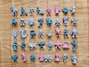 ネクロスの要塞第1弾フィギュアのみ フルコンプセット 40体 ナイト ドラゴン 小竜 リス 羽 消しゴム 昭和レトロ 大量 まとめ