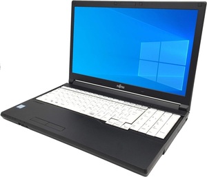 【8GBメモリ＆256GB SSD】 富士通 LIFEBOOK A576/S Celeron3855U/15.6型/DVD/Win11Pro/無線Wifi標準搭載