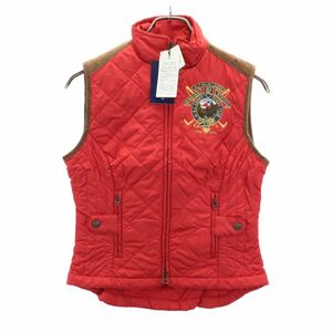 ラルフローレン 未使用 キルティング ベスト 7 レッド系 RALPH LAUREN タグ付き レディース