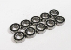 407. 1260zz　ラバーシールエコベアリング /10個外径12mm×内径6mm×厚み4mm