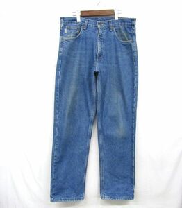 サイズ W34 L32 carhartt カーハート デニム パンツ ジーンズ ジーパン 裏地付 古着 ビンテージ 3JA1408