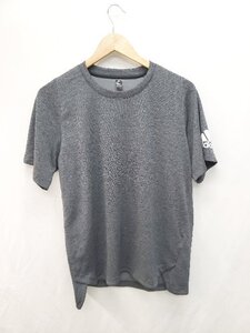 ◇ adidas アディダス トレーニングウェア 半袖 Tシャツ カットソー サイズO ダークグレー系 メンズ P