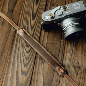 05ストラップ アメリカ Horween（ホーウィン）フルグレインレザーカメラ Leica FUJIFILM富士対応 復古デザイン