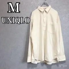 UNIQLO ユニクロ M フランネルプルオーバー 長袖 綿100% カットソー