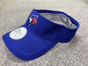 S/M ニューエラ NEWERA トロント ブルー ジェイズ BLUE JAYS サンバイザー VISOR 公式 MLB メジャー 紫外線カット USA正規品 Clubhouse