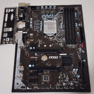 MSI Z170-S01 IOパネル付属 LGA1151 ATXマザーボード 第6世代CPU対応 Bios 動作確認済 PCパーツ (4)