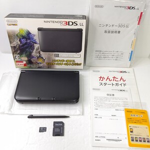 Nintendo　ニンテンドー3DSLL モンハン3Gパック　ブラック　美品