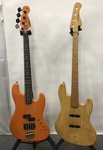 管理番号=c2996633【中古】MOON & P-PROJECT BASS SET JUNK ムーン ヒップショット エレキベース ギグバッグ 日本製 ジャンク 現状渡し