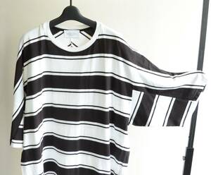 UNUSED アンユーズド ボーダー Ｔシャツ size 4 US1951 Short sleeve border t-shirt 黒白