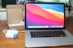 MacBook Pro Retina,15inch,Late2013 Core i7(2.3GHz)/SSD500GB/16GB/macOS Big Sur 現状渡し