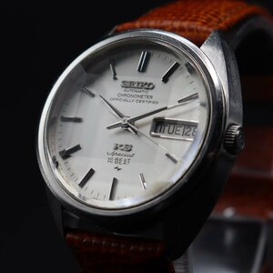 希少 OH済 SEIKO 52KS キングセイコー スペシャル クロノメーター 自動巻 5246-6000 5面カットガラス 絹目 1971年 亀戸 デイデイト メンズ