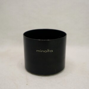 minolta D52NB ミノルタ Auto ROKKOR 100mm F3.5用 金属製 レンズフード カメラアクセサリー フィルター径:52mm 現状品 ／ 01-00156